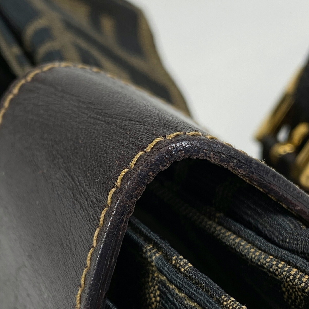 Fendi Zucca Pattern Handbag All Over Canvas Brown - image 5